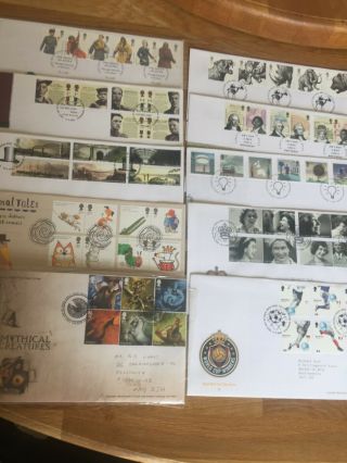 Gb Uk 10 Fdc Covers From 2006 - 2009 Period Great Stamp Sets