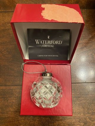 Waterford Crystal Christmas Ball Vintage Holiday Ornament Annual