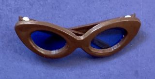 Vintage Barbie Sorbonne 1679 Poodle Parade 1643 - Brown Glasses Blue Lens Vhtf