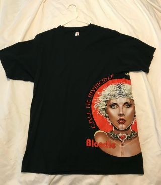 Blondie Call Me Invincible Official Tour Shirt 2009 Logo Photo L