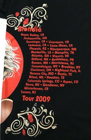 Blondie Call Me Invincible Official Tour Shirt 2009 Logo Photo L 3