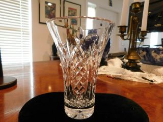 Waterford Crystal Small Bud Vase 6 " Tall With Waterford Etched On Side
