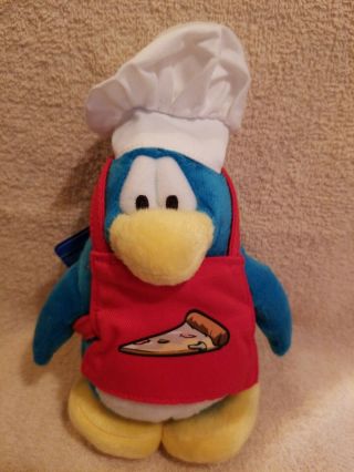 Club Penguin Plush Pizza Chef W/ Hang Tag Series 6 Stands Alone 3