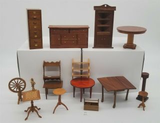 Thriftchi Artisan George Hoffman,  W.  Stout,  Rg Doll House Furniture & Others