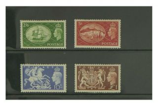 Gb Stamps 1951 Festival High Value Set (4) Sg 509/512,  - Lightly Hinged