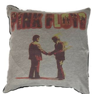 Vintage Pink Floyd Rock Tee T Shirt Pillow Cover Handmade 16 X 16