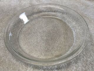 Pyrex Originals 8 " Pie Plate 208 Baking Dish Clear Glass Flat Rim Htf