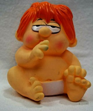 Vintage 1983 Marvin A Star Is Born Comic Strip Baby Toy Figure Rubber Doll