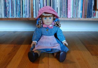 Retired American Girl Doll Kirsten Larson With Books And Clothes