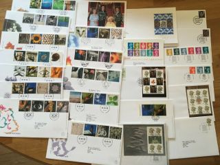 Gb Uk 24 Fdc Covers From 2000 Tidy Lot