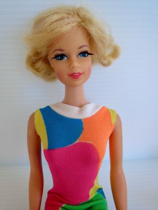 Vintage 1966 " Stacey " Barbie Blonde W/ Long Eyelashes Japan Beauty