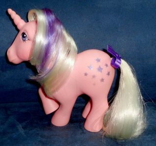 Rose: My Little Pony Vintage Unicorn Twilight 4 Very Good Glittery Symbols G1