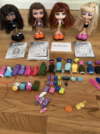 Full Set Of Diva Starz Dolls W All Accessories - 9” Alexa,  Nikki,  Tia & Summer