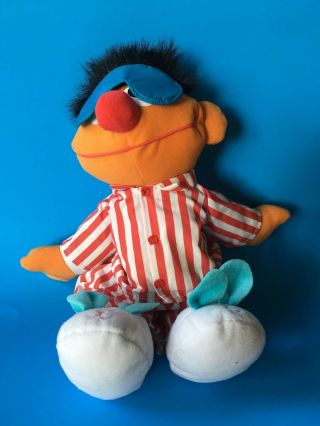 Vintage 1996 Tyco Sesame Street Sing & Snore Ernie Plush Talking Doll 70207