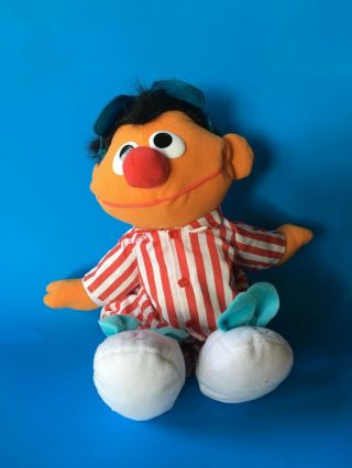 Vintage 1996 Tyco Sesame Street SING & SNORE ERNIE Plush Talking Doll 70207 3