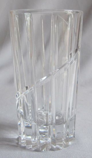Highball Glass Tumbler Mikasa Crystal Uptown Pattern 5 1/2 "