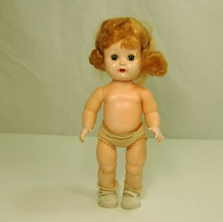 Nancy Ann Debbie Walker Doll 1950’s Red Brown Hair 10 " Tall