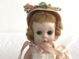 Vintage Madame Alexander Kins Doll Tagged Outfit - Shoes Hat Dress 1950s