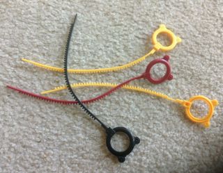 (4) Plastic Beyblade Old Generation Rip Cord Launchers