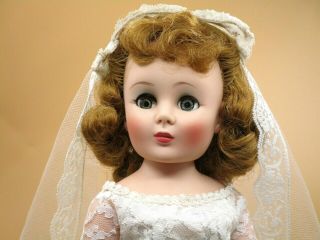 20 " Flirty Eyed Toni American Character Bride Vintage Fashion Doll Blonde Vguc