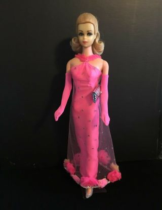 Vintage 1969 Straight Leg Truly Scrumptious Barbie Doll In 1968 Extravaganza