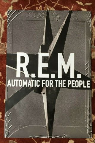 R.  E.  M.  Automatic For The People Rare Promotional Poster Rem