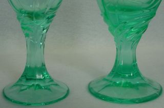NORITAKE crystal SWEET SWIRL Sea Foam Green ICED TEA GLASS or GOBLET 7 - 3/8 