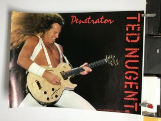 Ted Nugent 1984 “penetrator“ Promo Poster