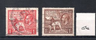 Gb - George V (06) - 1925 Empire Exhibition,  Wembley - Set -
