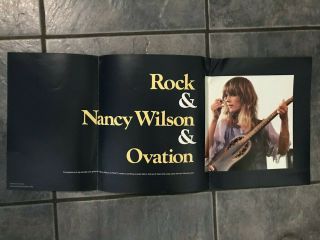 Heart Nancy Wilson And Ovation Poster 11x26