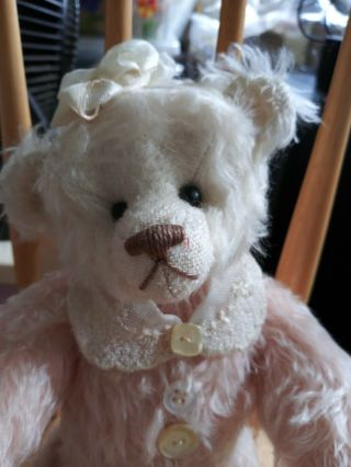 Vintage Hand Made.  Mohair Humpback Attic Teddy 1995 By Macpohlen