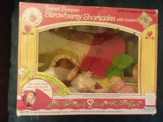 Vintage Strawberry Shortcake Sweet Sleeper.  Strawberry Shortcake With Custard