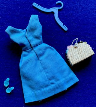 Vintage Barbie 1962 PAK Blue Belle Dress 2