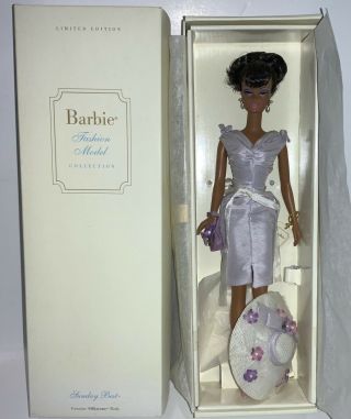 2002 Mattel Barbie Silkstone Sunday Best African American Aa Doll W/ Box B2520