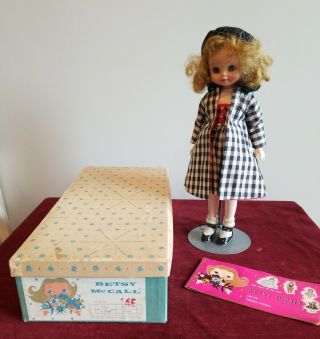 Vintage American Character 14 " Betsy Mccall Doll W/ Box Blonde Hair