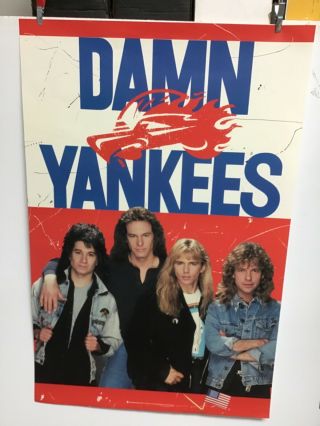 Damn Yankees (tommy Shaw & Ted Nugent).  Poster 1990 Promo 24x36