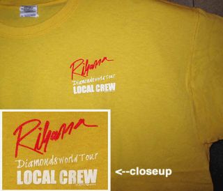 Rihanna Diamonds World Tour Local Crew T - Shirt Unique Gift