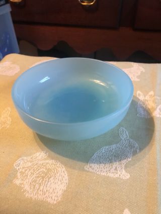 Vintage Murano Glass Blue Sunset 64 Footed Bowl