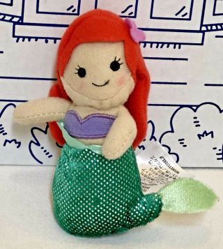 Disney Store Princess Finger Puppet Ariel Little Mermaid Movie 4” Plush Doll Toy