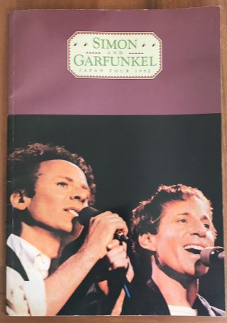 Simon And Garfunkel In Concert Japan Tour 1982 Program Tour Book Very Rare