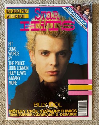 1980 ' s Star Hits Magazines Idol,  Madonna,  GoGos Bryan Adams,  Duran 2