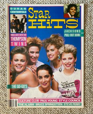 1980 ' s Star Hits Magazines Idol,  Madonna,  GoGos Bryan Adams,  Duran 3