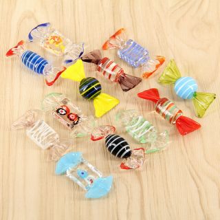 12pcs Vintage Murano Glass Sweets Wedding Party Candy Christmas Decorations