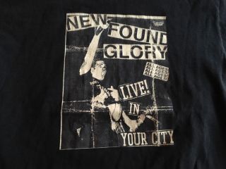 Found Glory Live In Your City Concert Tour Medium Shirt Jordan Pundik Photo