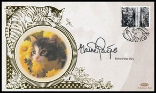 Singer & Actress Elaine Paige Obe Signed 2001 Gb Cats & Dogs Benham Ltd Edt Fdc
