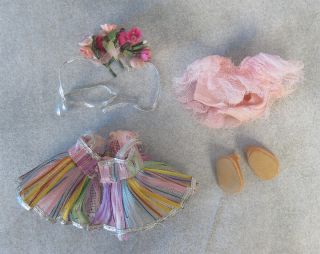 Vogue Ginny ' 53 Ballet doll OF complete Rainbow Ballerina.  blue script orig tag 2
