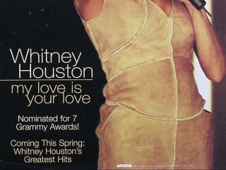 Whitney Houston 2000 My Love Is Your Love Promo Poster I 3