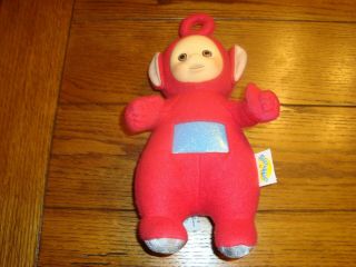 Vintage 1998 Hasbro Playskool Red Teletubbies Po 12 - Inch Plush Stuffed Toy