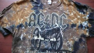 Ac Dc T - Shirt Xl Rock Band 100 Cotton For Those About To Rock
