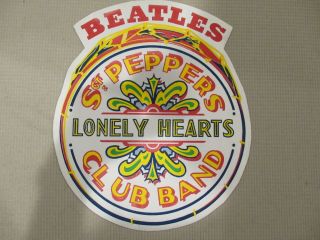 Beatles Sgt Peppers Lonely Hearts Club Band Iron On Patch Large 13 " Round